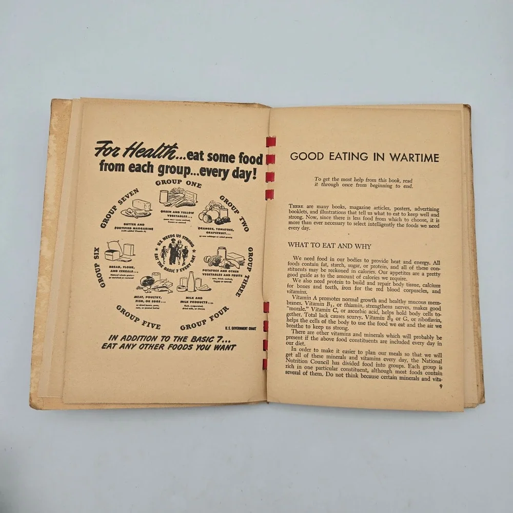 Vintage WWII The Wartime Cook Book Alice Bradley 1943 Guide to Wartime Cooking